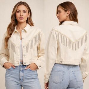 Like new country concert fringe statement piece womens size large